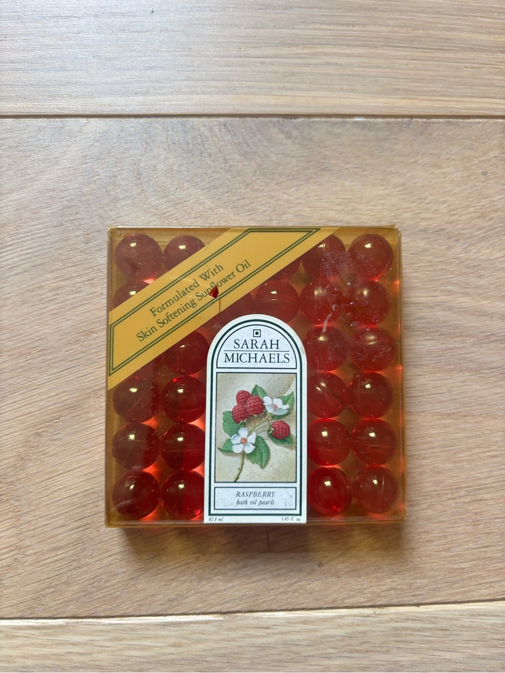 Sarah Michaels Raspberry Bath Oil Pearls 1.45 Fl Oz